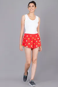 Elegant Multicoloured Cotton Printed Hot Pants For Women-thumb4