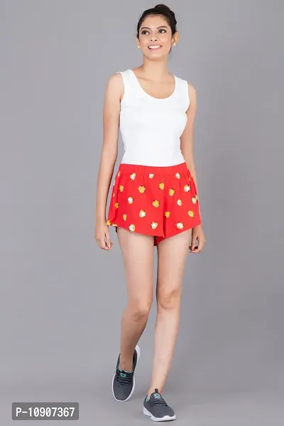 Elegant Multicoloured Cotton Printed Hot Pants For Women-thumb5