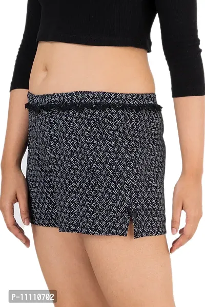 Women Regulart Fit Cotton Night Shorts-thumb4