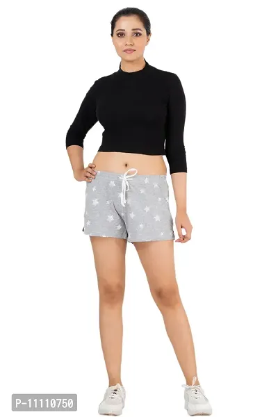 Women Regulart Fit Cotton Night Shorts