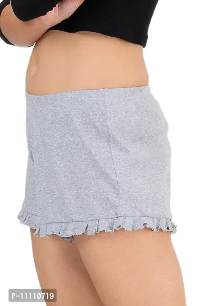 Women Regulart Fit Cotton Night Shorts-thumb4
