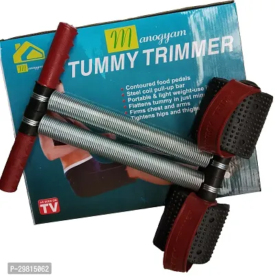 Red Black Tummy Trimmer Double Steel Spring Burn Off Calories And Tone Your Muscles