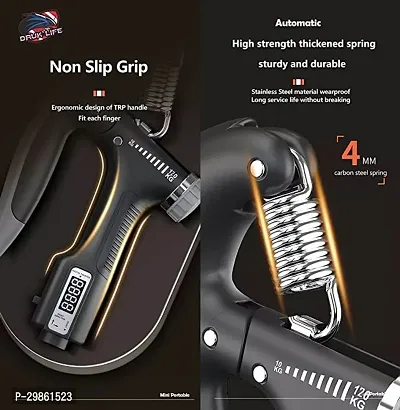 Hand Gripper For Best Hand Exerciser Adjustable 10Kg To 100Kg Hand Strengthener-thumb3