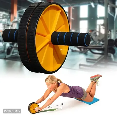 Abdominal Double Wheel Ab Roller Gym Exercise Fitness Equipment Workout