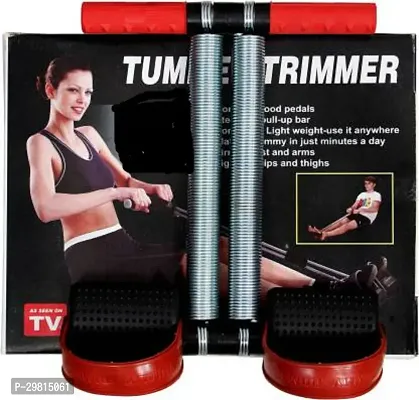 Double Steel Spring Tummy Trimmer Red Color-thumb2