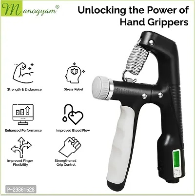 Adjustable Hand Grip Strengthener Adjustable 10-100Kg Exerciser With Counter-thumb4