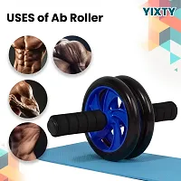 Power Wheel Double Abdominal Roller Abs Workout Fitness Machine Gym Ab Exerciser-thumb2