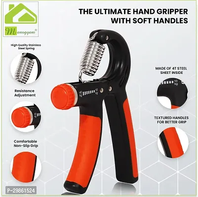 2Pc Hand Gripper For Best Hand Exerciser Grip Adjustable 10Kg Hand Grip/-thumb2