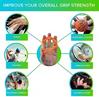 Combo Pack Of Hand Grip And Finger Exerciser Strength Trainer Hand Workout-thumb2