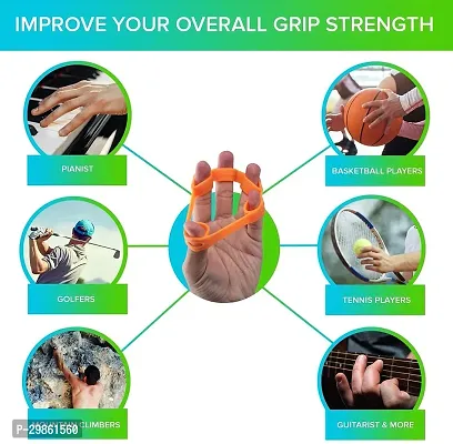 Combo Pack Of Hand Grip And Finger Exerciser Strength Trainer Hand Workout-thumb3