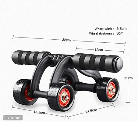 Anti Skid 4 Wheel Exerciser Abdominal Stomach Exercise Training Unisex.-thumb3