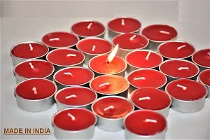 Classy Red Tea Light Candles Pack of 50-thumb1