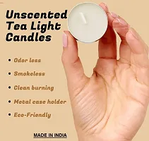 Classy White Tea Light Candles Pack of 50-thumb3