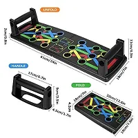 Fitness Portable Push Up Board System, 14 in 1 Body Building Exercise Tools Workout Push Up Stand, Workout Board Training System for Men Women Home Gym (Black)-thumb4