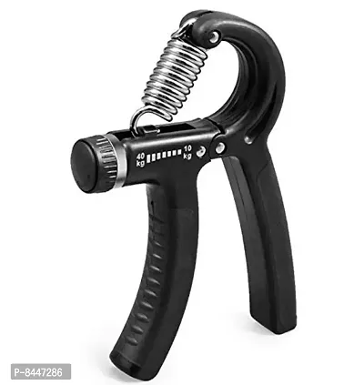 Hand Grip Strengthener Adjustable Resistance from 10-40kg, Hand Gripper Perfect for Athletes to Muscle Building and Injury Recovery Forearm Exerciser - Black-thumb0