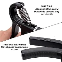 Hand Grip Strengthener Adjustable Resistance from 10-40kg, Hand Gripper Perfect for Athletes to Muscle Building and Injury Recovery Forearm Exerciser - Black-thumb1