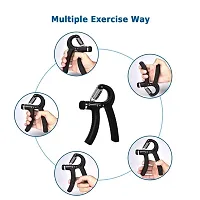 Hand Grip Strengthener Adjustable Resistance from 10-40kg, Hand Gripper Perfect for Athletes to Muscle Building and Injury Recovery Forearm Exerciser - Black-thumb2