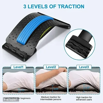 Back Stretcher for Spinal Pain Relief | Back Pain Relief Product | Lumber Support | Spinal Curve Back Relaxion Device | Chiro Board-thumb4