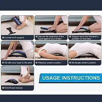 Back Stretcher for Spinal Pain Relief | Back Pain Relief Product | Lumber Support | Spinal Curve Back Relaxion Device | Chiro Board-thumb2