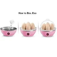 Egg Boiler Electric Automatic Off 7 Egg Poacher for Steaming, Cooking Also Boiling and Frying (Multi Colour, 400 Watts)-thumb2