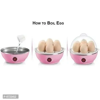 Egg Boiler Electric Automatic Off 7 Egg Poacher for Steaming, Cooking Also Boiling and Frying (Multi Colour, 400 Watts)-thumb3