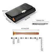 Heavy Magnetic Screwdriver Set; 25-1 Repair Kit, with Portable Leather Case, Professional Opening Tools for Mobile Laptop Glasses, Star/Y-Type/Flat-Blade/Triangle Screwdrivers-thumb3