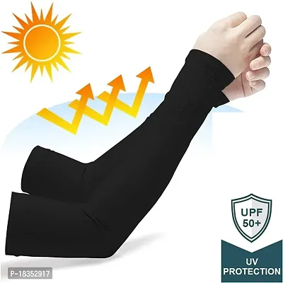 Outdoor Indoor Use Unisex Arm Sleeves UV Tan Protection for Men Women Children with Compression  Cooling Effect (3 Pair - 6pcs - for Left  Right Hand)-thumb5