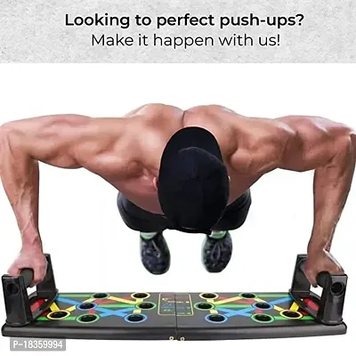 Push Up Board for Workout Foldable Pushup Board for Men  Women Multifunction Flex Board for Chest, Muscle, Triceps, Shoulder Home Workout Equipment for Men for Training Pushup Rack Board-thumb2