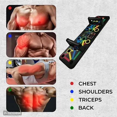 Push Up Board for Workout Foldable Pushup Board for Men  Women Multifunction Flex Board for Chest, Muscle, Triceps, Shoulder Home Workout Equipment for Men for Training Pushup Rack Board-thumb3