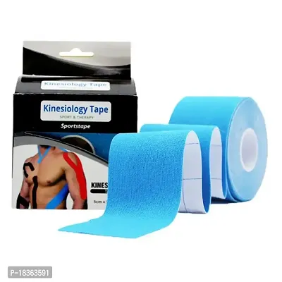 Kinesiology Tape for Physiotherapy Kinesio Tape for Sports Injury Pain Relief Muscle Tape for Shoulder, Wings, Arms, Ankle K Taping Waterproof Athletic Tape for Pain Support -2 Inch Blue
