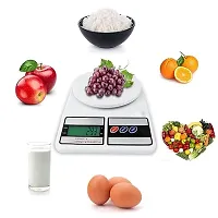 Digital Kitchen Weighing Scale Manogyam  Khargadham Food Weight Machine for Health, 10kg X 1gm, Fitness, Home Baking  Cooking, White-thumb4