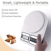 Digital Kitchen Weighing Scale Manogyam  Khargadham Food Weight Machine for Health, 10kg X 1gm, Fitness, Home Baking  Cooking, White-thumb2