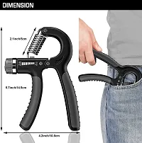 MANOGYAM 4 Wheel Ab Roller with Hand Gripper | Adjustable Hand Gripper | Ab Exerciser | Hand Grip Strengthener | Finger Exerciser | Fitness Accessories | Home Workout-thumb4