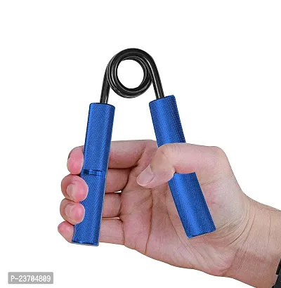 MANOGYAM Metal Hand Gripper | Hand Grip | Finger Exerciser | Muscle and Injury Recovery | Forearm Exerciser with 150lb | Hand Grip Strengthener for Men  Women (Blue)-thumb0