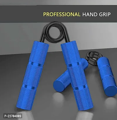 MANOGYAM Metal Hand Gripper | Hand Grip | Finger Exerciser | Muscle and Injury Recovery | Forearm Exerciser with 150lb | Hand Grip Strengthener for Men  Women (Blue)-thumb2