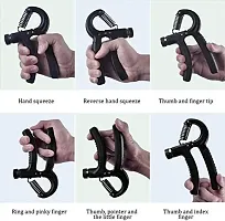 MANOGYAM Hand Gripper for Home  Gym Workout Hand Exercise Equipment Hand Grip Strengthener for Men  Women Power Gripper 10-40Kg (Black)-thumb2