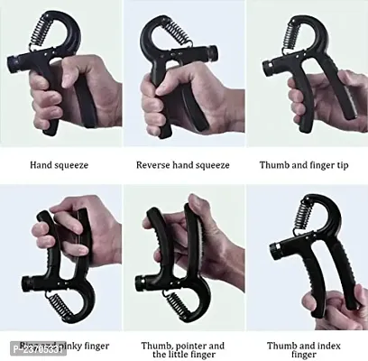 MANOGYAM Hand Gripper for Home  Gym Workout Hand Exercise Equipment Hand Grip Strengthener for Men  Women Power Gripper 10-40Kg (Black)-thumb3