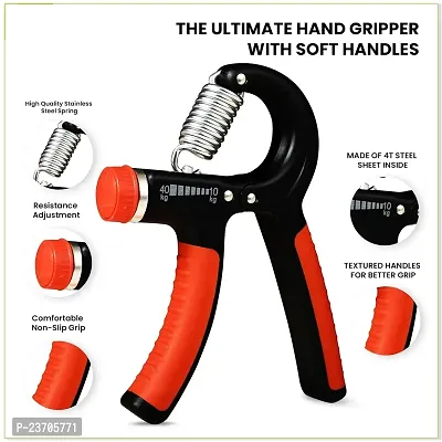 MANOGYAM Hand Gripper for Home  Gym Workout Hand Exercise Equipment Hand Grip Strengthener for Men  Women Power Gripper 10-40Kg (Orange)-thumb3