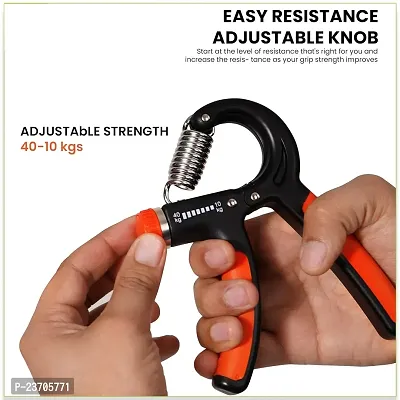MANOGYAM Hand Gripper for Home  Gym Workout Hand Exercise Equipment Hand Grip Strengthener for Men  Women Power Gripper 10-40Kg (Orange)-thumb4