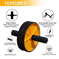 Manogyam AB Roller | Ab Exerciser | Abdominal Exerciser for Abs Workout | Ab Wheel for Core Workout | Ab Roller Wheel for Home Gym | Ab Roller for Men and Women-thumb2