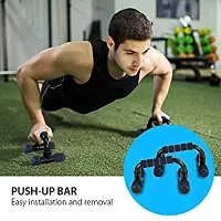 Manogyam AB Roller  Foldable Push Up Bar | Ab Wheel Roller | Push Up Stands | Dips Stands for Chest  Arm Workout | Ab Wheel for Abdominal Exercises  Body Toner for Men  Women-thumb2