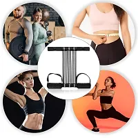 Manogyam Tummy Trimmer | Spring Tummy Trimmer | Waist Trimmer | Weight Loss Exerciser | Ab Exerciser | Fitness Accessories | Fat Burner | Full Body Workout for Men  Women (Triple Spring, Black)-thumb2