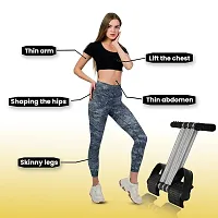 Manogyam Tummy Trimmer | Spring Tummy Trimmer | Waist Trimmer | Weight Loss Exerciser | Ab Exerciser | Fitness Accessories | Fat Burner | Full Body Workout for Men  Women (Triple Spring, Black)-thumb3