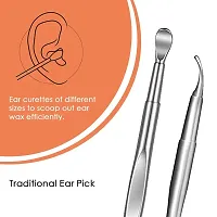 Skudgear Stainless Steel Effective Ear Wax Cleaner Kit with a Storage Box - Set of 5 (Silver) | Remover Tool | Comfortable Ear Wax Picker | Ear Wax Cleaner for Baby and Adults | Hygiene Essentials-thumb2