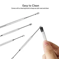 Skudgear Stainless Steel Effective Ear Wax Cleaner Kit with a Storage Box - Set of 5 (Silver) | Remover Tool | Comfortable Ear Wax Picker | Ear Wax Cleaner for Baby and Adults | Hygiene Essentials-thumb1