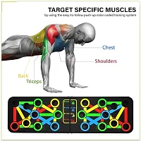 MANOGYAM Push Up Board for Workout | 15-In-1 Exercise Tool | Workout Board for Home Gym | Body Building Fitness Tools for Chest, Triceps, Shoulder for Men  Women-thumb3