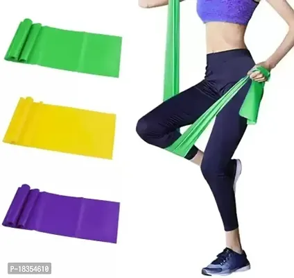 Buy Natural Rubber Yoga Resistance Band - 1.5 Meters Therapy Band - Exercise  Band For Gym, Workout, Yoga, Physical Therapy, Home Exercise Training For  Women Men (Thera Band - Set of 03)