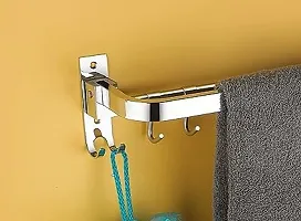 Stainless Steel 304 Grade Foldable Towel Hanger for Bathroom 24inch-thumb3