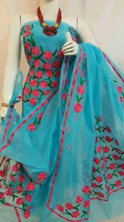 Beautiful Supernet Dress Material with Dupatta