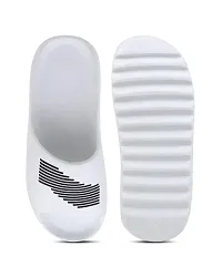 Trendy White EVA Self Design Sliders For Men-thumb3